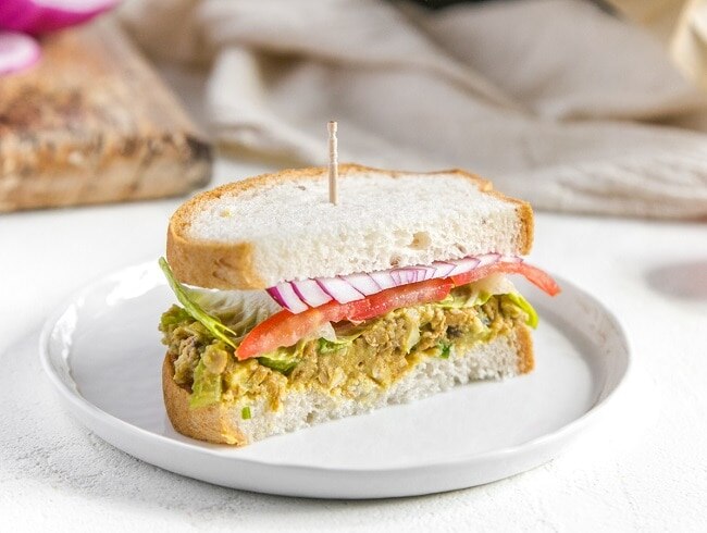 Curry Lentil Salad on Sandwich Bread | Vitacost.com/blog