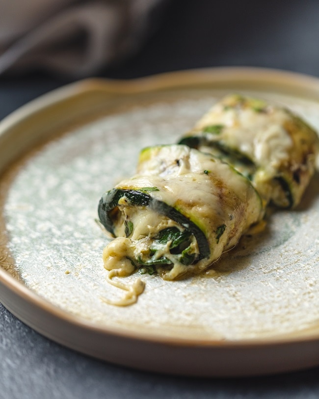 Zucchini Lasagna Roll Ups with Pesto Recipe The Upside by