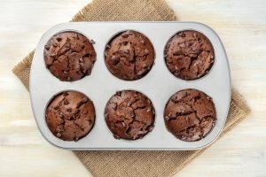 Top View of Chocolate Muffins in Tin | Vitacost Blog