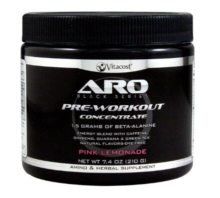 ARO-Vitacost Black Series Pre-Workout Concentrate Pink Lemonade ARO-Vitacost Black Series Pre-Workout Concentrate Pink Lemonade | Vitacost.com/blog