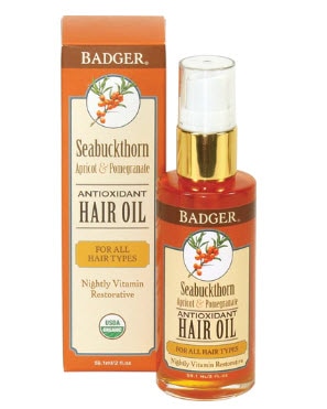 Badger Seabuckthorn Antioxidant Hair Oil Apricot & Pomegranate | Vitacost.com/blog