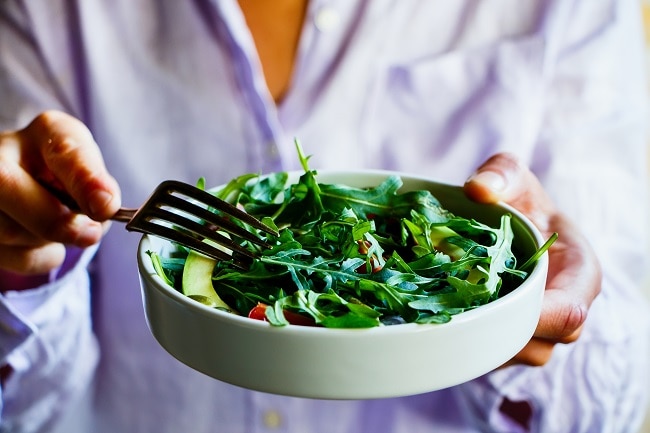 Plant-Based Salad with Arugula and Veggies for Kidney Health | Vitacost.com/Blog