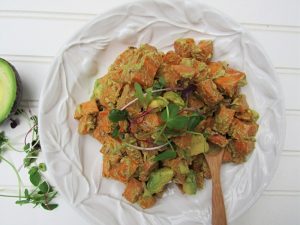 Homemade Roasted Sweet Potato Salad Recipe with Avocado | Vitacost Blog