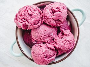 Beet Ice Cream Scoops in Bowl | Vitacost.com/blog