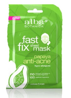 Alba Botanica™ Fast Fix Sheet Mask Papaya Anti-Acne | Vitacost.com/blog