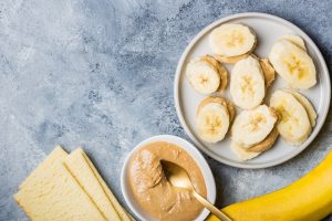Nut Butter & Sliced Bananas on Sprouted Seed Crackers | Vitacost.com/Blog