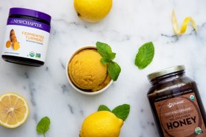 Homemade Frozen Lemonade-Turmeric Sorbet | Vitacost.com/Blog