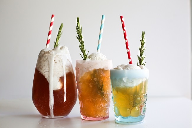 Homemade dairy-free Kombucha Ice Cream Floats | Vitacost.com/Blog