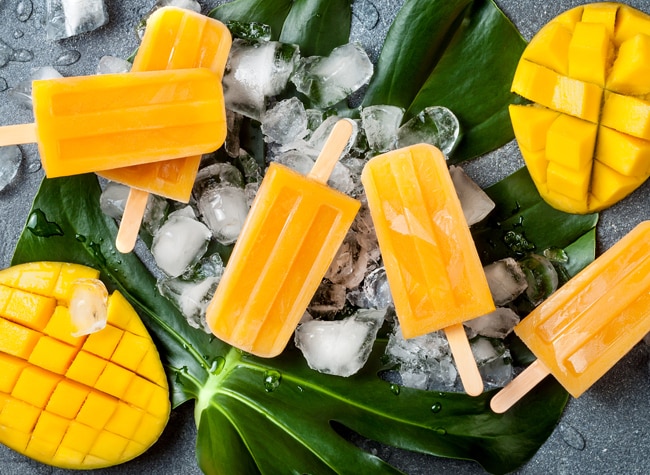 Homemade Mango-Yogurt Popsicle Recipe with Collagen Powder | Vitacost.com/Blog