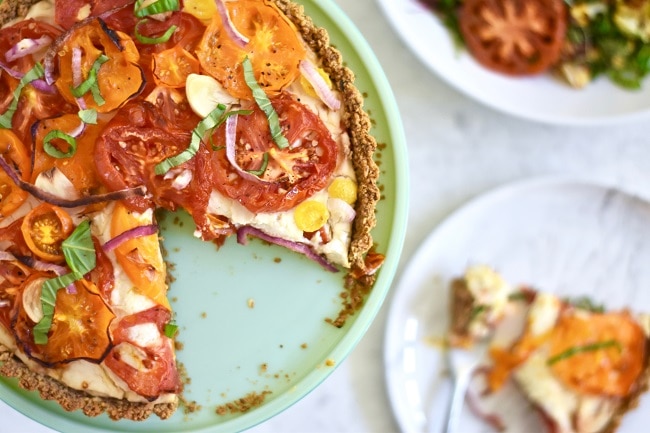 Savory Tomato & “Cheese” Pie Tart Recipe Homemade Savory Tomato & “Cheese” Pie Tart | Vitacost.com/Blog