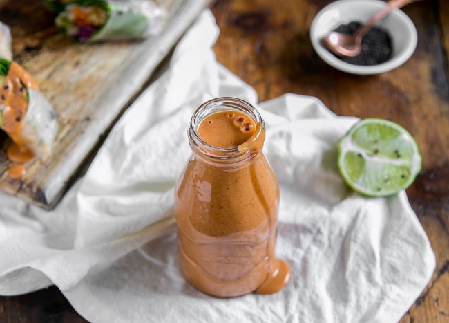 Red Curry Almond Butter Sauce Red Curry Sauce Recipe in Glass Jar