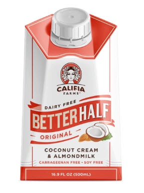 Califia Farms Dairy Free Better Half™ Coconut Cream & Almond Milk Original | Vitacost.com/blog