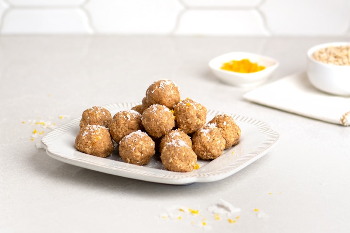 No-Bake Energy Bites Protein Ball Recipe Homemade No-Bake Vanilla-Orange Protein Ball Recipe | Vitacost.com/Blog