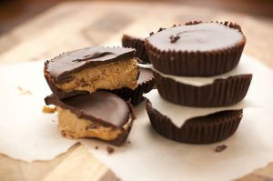 Close Up of Homemade Chocolate and Sunflower Seed Butter Cups | Vitacost Blog