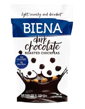 Biena Roasted Chickpea Snacks Dark Chocolate  | Vitacost.com/blog