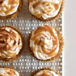 Homemade Gluten-Free Pumpkin Spice Cupcakes with Coconut Cream Frosting & Date Caramel Drizzle | Vitacost.com/Blog