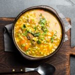Instant Pot Chilean Beef & Pumpkin Soup in Bowl with Spoon | Vitacost.com/blog