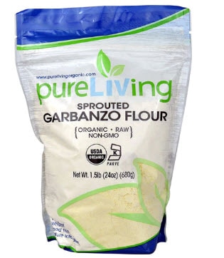 Pure Living Organic Sprouted Garbanzo Flour | Vitacost.com/blog