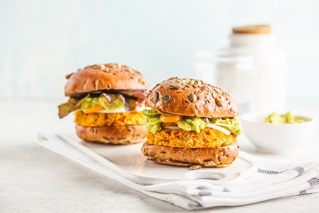 Vegan Pumpkin-Chickpea Veggie Burger Recipe Homemade Vegan Pumpkin-Chickpea Veggie Burger | Vitacost.com/Blog