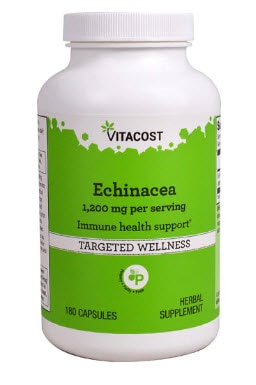 Vitacost Echinacea -- 1200 mg per serving | Vitacost.com/.blog