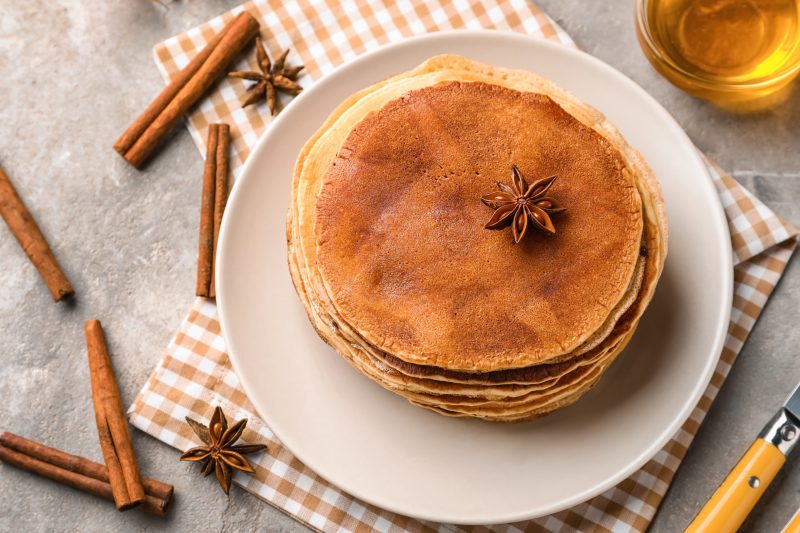 Top View of Pancake Stack With Cinnamon and Anise | Vitacost Blog