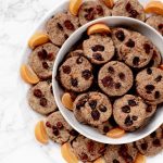Orange-Cranberry Shortbread Cookies in Bowl with Orange Segments | Vitacost.com/blog
