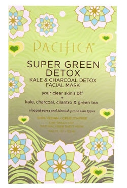 Pacifica Super Green Detox Facial Sheet Mask Kale & Charcoal  | Vitacost.com/blog
