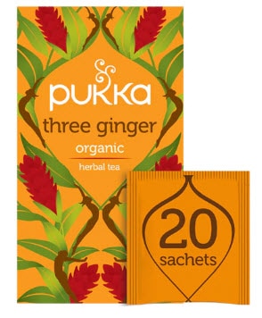 Pukka Herbal Tea Three Ginger | Vitacost.com/blog
