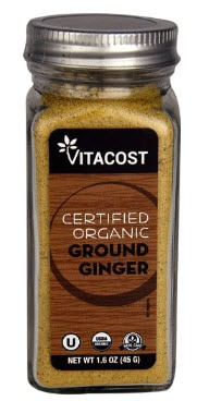 Vitacost Certified Organic Ground Ginger | Vitacost.com/blog