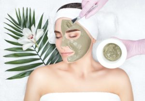 Overhead View of Woman Who Learned What do Face Masks Do Getting Skincare Mask Treatment at Spa | Vitacost.com/blog