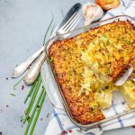 Top View of Potato Kugel in Casserole Dish | Vitacost Blog