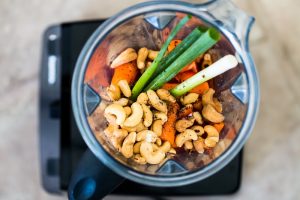 Ingredients for Plant-Based "Cheese" in Blender | Vitacost.com/Blog