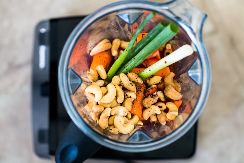 Ingredients for Plant-Based "Cheese" in Blender | Vitacost.com/Blog