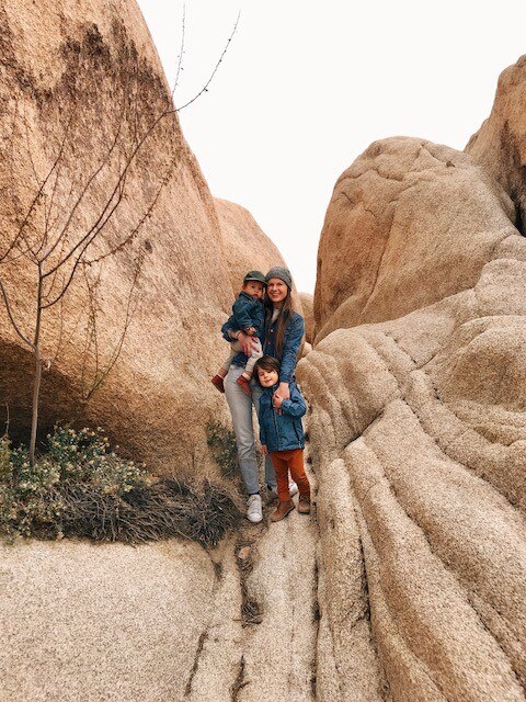 Megan Orona with Sons Hiking Mountain | Vitacost.com/Blog