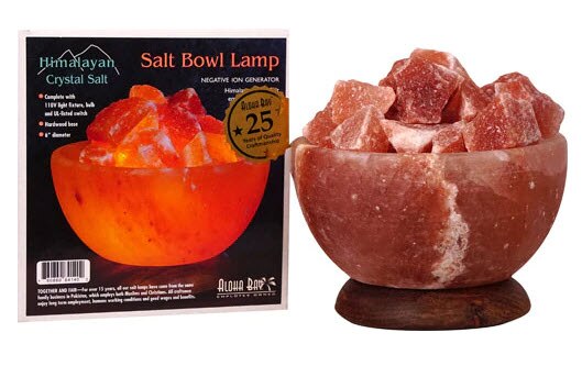 Aloha Bay Salt Bowl Lamp with Stones Aloha Bay Salt Bowl Lamp with Stones | Vitacost.com/blog