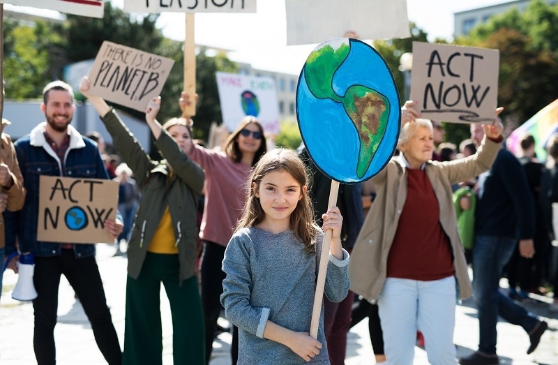 Group of People Rallying for Climate Change | Vitacost.com/Blog