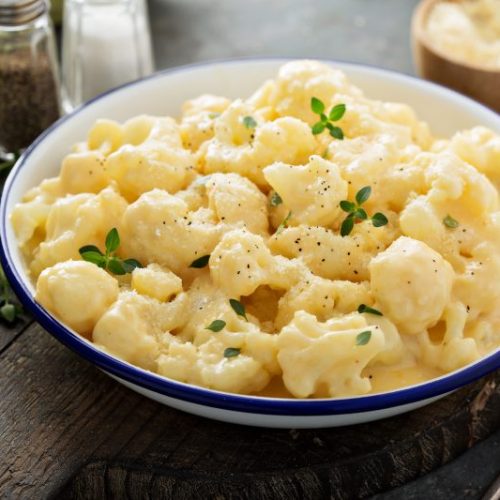 Keto Cauliflower “Mac” & Cheese with Collagen