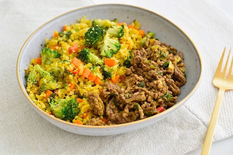 Asian Ground Beef Bowl