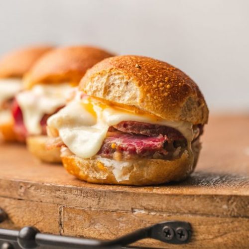 Corned Beef Sliders with Melted Cheese in a Row | Vitacost Blog