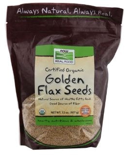 NOW Foods Real Food™ Certified Organic Golden Flax Seeds | Vitacost.com/Blog