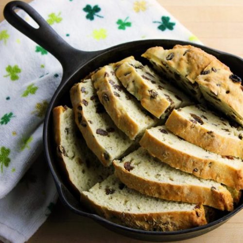 Top View of Irish Soda Bread in Iron Skillet | Vitacost Blog