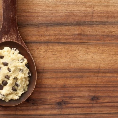 Wooden Spoon Full of Chocolate Chip Cookie Dough | Vitacost Blog