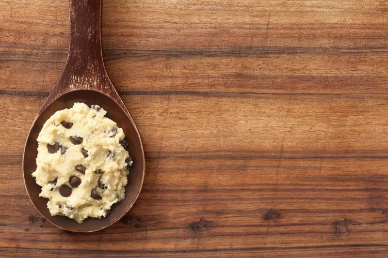 Wooden Spoon Full of Chocolate Chip Cookie Dough | Vitacost Blog