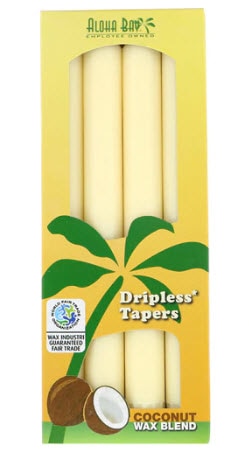 Aloha Bay Dripless Tapers Coconut Wax Blend | Vitacost.com/blog
