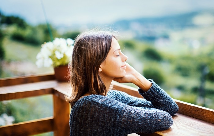 Woman Practicing Breathing Techniques | Vitacost.com/Blog