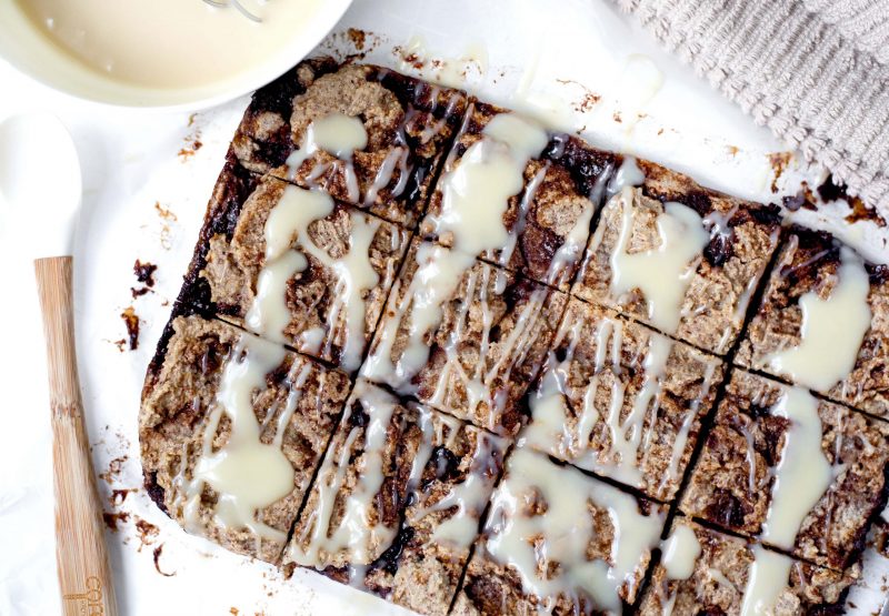Top View Tray of Glazed Blondies | Vitacost Blog