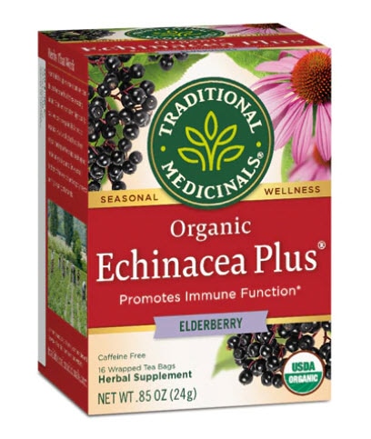 Traditional Medicinals Organic Echinacea Plus® Elderberry Herbal Tea | Vitacost.com/blog