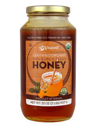 Vitacost Certified Organic Raw & Unfiltered Honey U.S. Grade A - Non GMO | Vitacost.com/blog