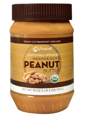 Vitacost Certified Organic Smooth & Salted Peanut Butter | Vitacost.com/blog