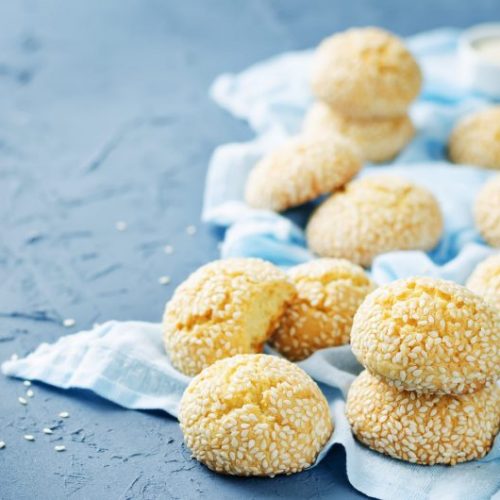 Close Up of Sesame Cookies | Vitacost Blog